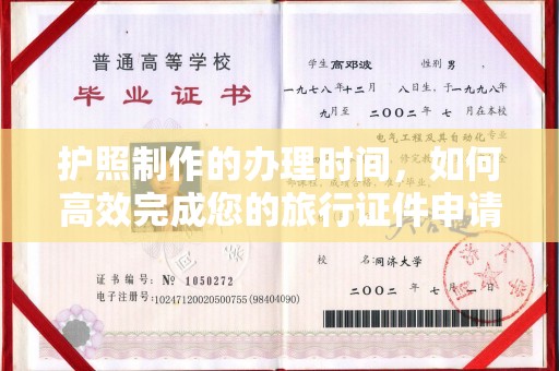 高陵护照制作的办理时间，如何高效完成您的旅行证件申请